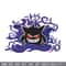 Gengar embroidery design, Pokemon embroidery, Embroidery shirt, Embroidery file, Anime design, Digital download.jpg
