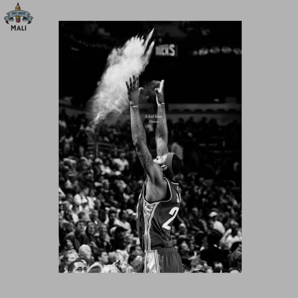 ML829-LeBron James Cleveland A kid from Akron PNG Download.jpg