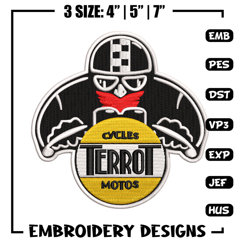 Terrot logo embroidery design, Terrot logo embroidery, logo design, embroidery file, logo shirt, Digital download..jpg