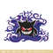 Gengar embroidery design, Pokemon embroidery, Embroidery shirt, Embroidery file, Anime design, Digital download.jpg