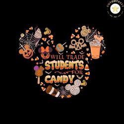 will trade students for candy teacher halloween png file