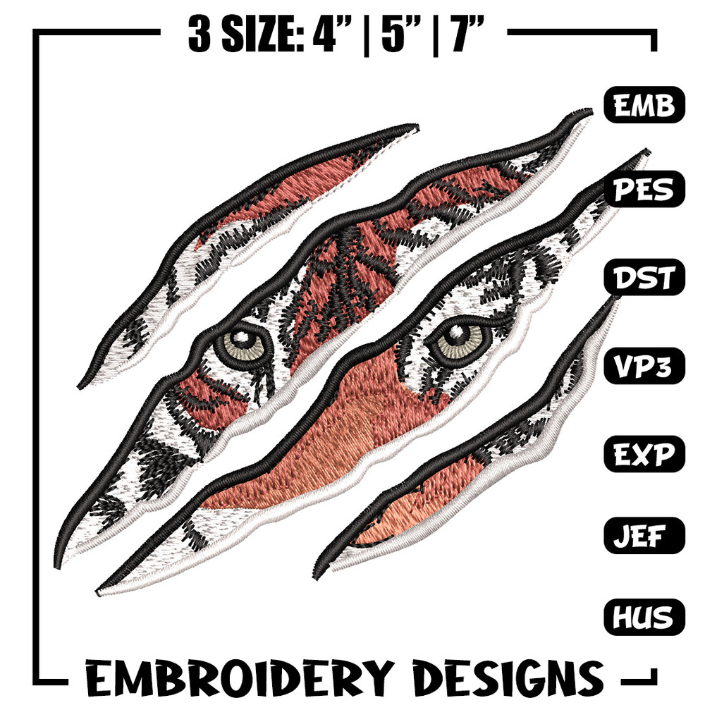 Tiger logo embroidery design, Tiger embroidery, Emb design, Embroidery shirt, Embroidery file, Digital download.jpg