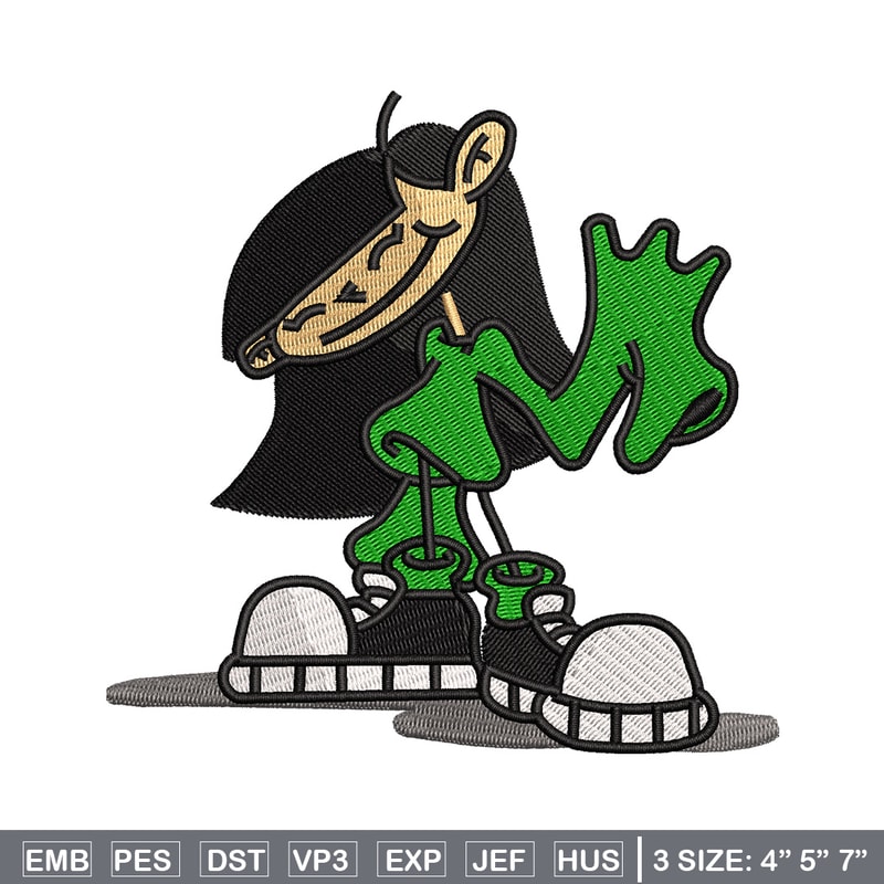 Girl cartoon embroidery design, Cartoon embroidery, Embroidery file, Embroidery shirt, Emb design, Digital download.jpg