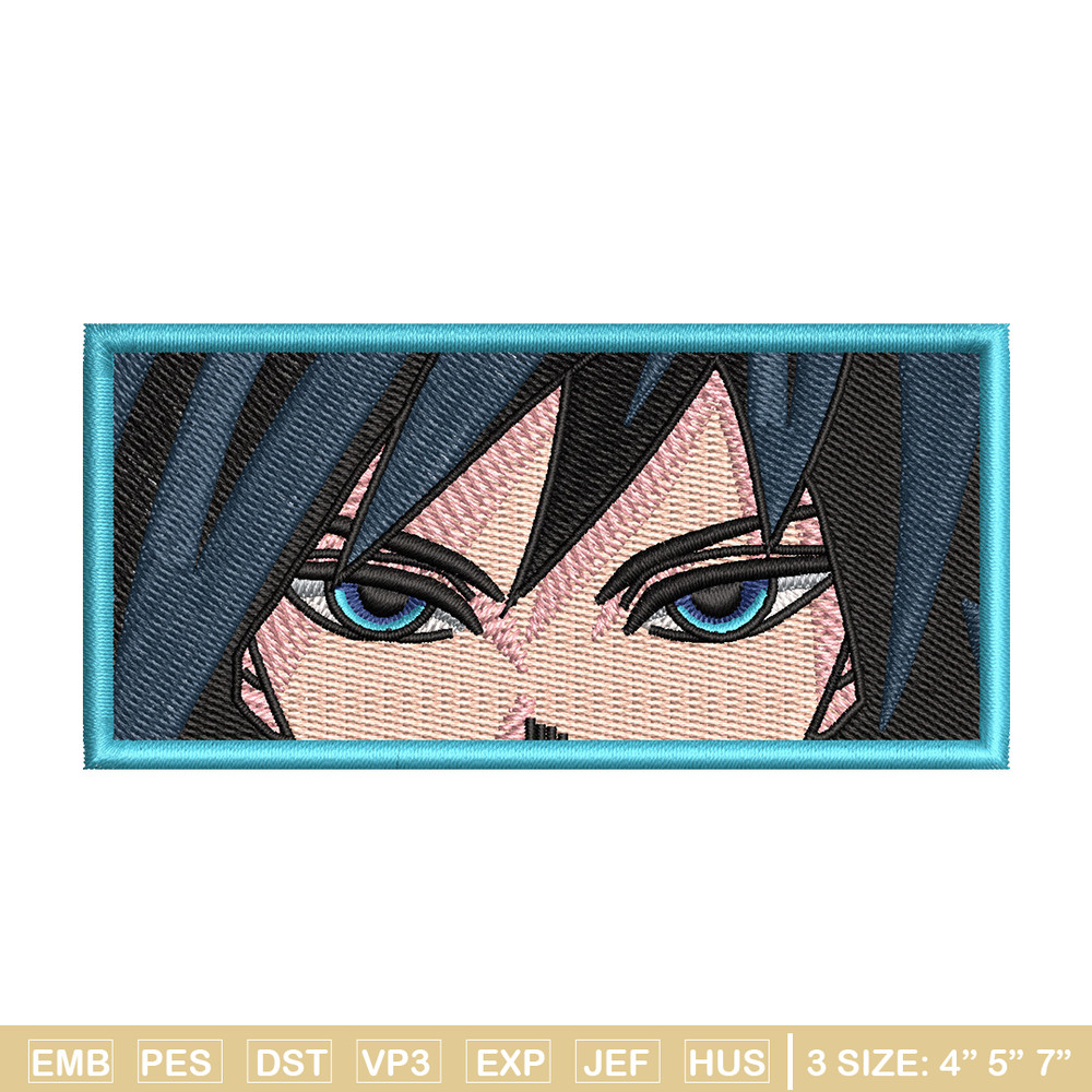 Giyu blue embroidery design, Giyu embroidery, Anime design, Embroidery shirt, Embroidery file, Digital download.jpg