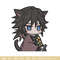 Giyu cat embroidery design, Giyu embroidery, Anime design, Embroidery shirt, Embroidery file, Digital download.jpg