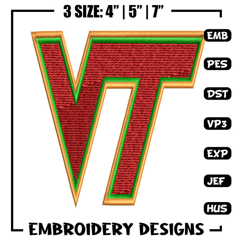 Virginia Tech Hokies embroidery design, Virginia Tech Hokies embroidery, logo Sport, Sport embroidery, NCAA embroidery..jpg