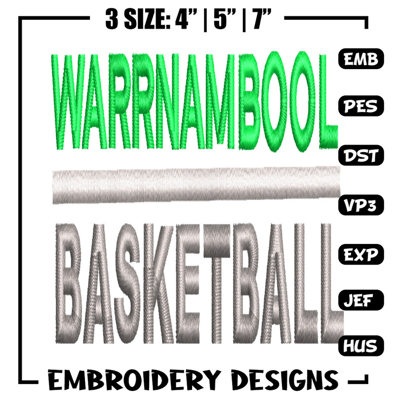 Warrnambool Basketball embroidery design, Warrnambool Basketball embroidery, logo design, logo shirt, Digital download..jpg