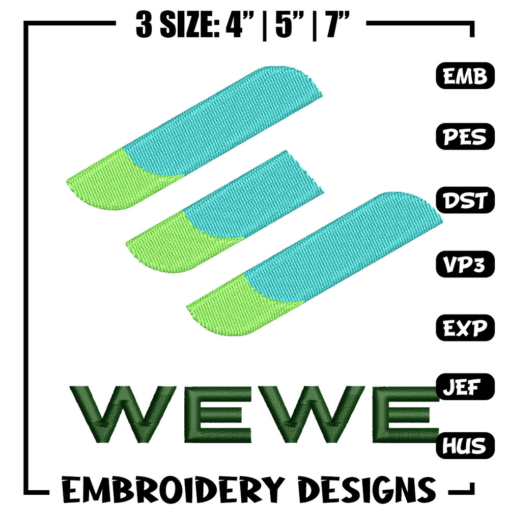 Wewe logo embroidery design, Wewe logo embroidery, logo design, Logo shirt, embroidery file, Digital download.jpg