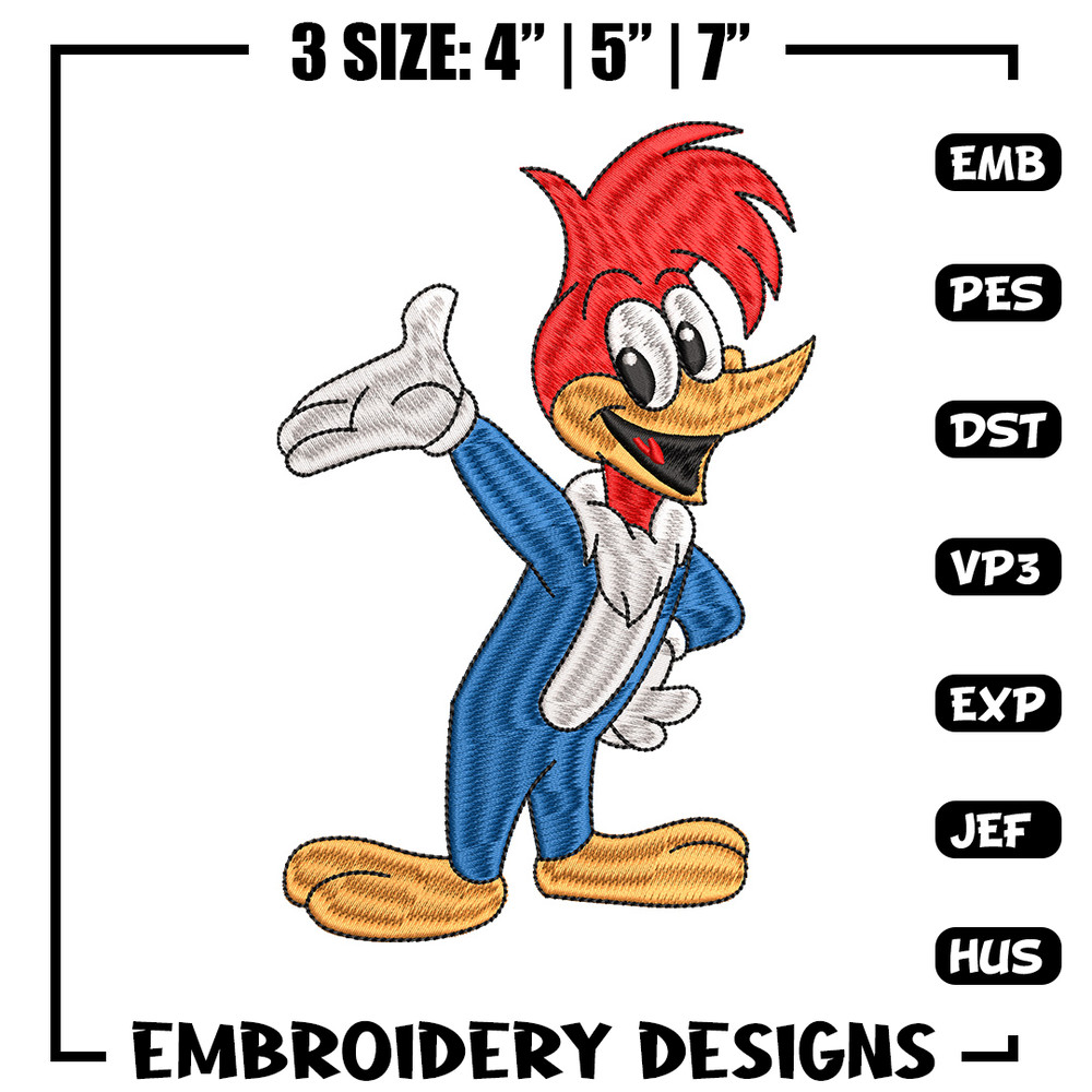 Woody embroidery design, Woody cartoon embroidery, Emb design, Embroidery shirt, Embroidery file, Digital download.jpg