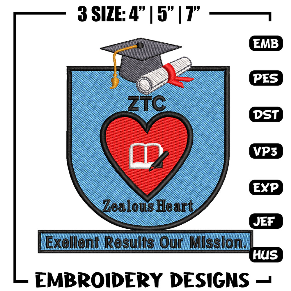 Zealous Tutorial Centre embroidery design, Zealous Tutorial Centre embroidery, logo design, logo shirt, Digital download.jpg
