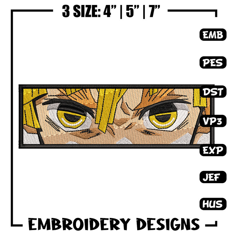 Zenitsu eyes Nike embroidery design, Kimetsu no Yaiba embroidery, Nike design, anime design, Digital download.jpg