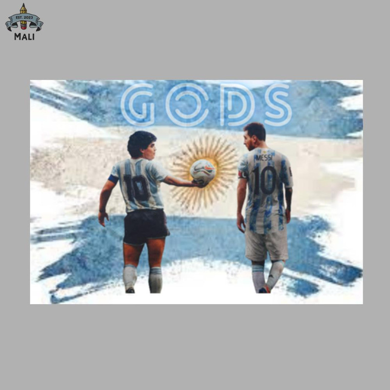 ML903-Messi and Maradonna two gods one country PNG Download.jpg