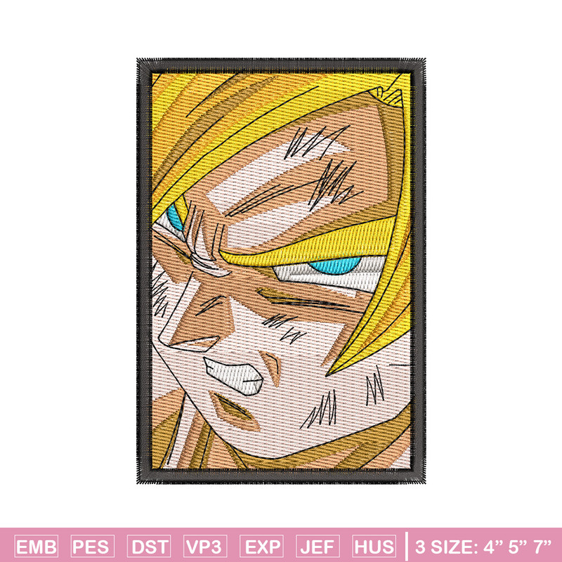 Goku frame embroidery design, Dragonball embroidery, Anime design, Embroidery shirt, Embroidery file, Digital download.jpg