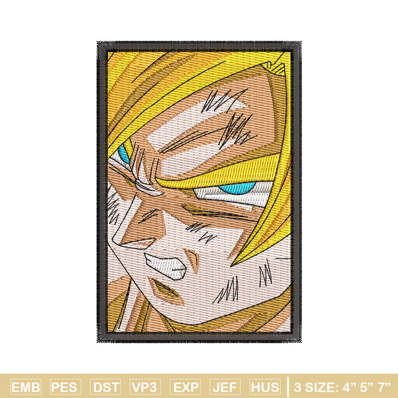 Goku frame embroidery design, Dragonball embroidery, Anime design, Embroidery shirt, Embroidery file, Digital download.jpg
