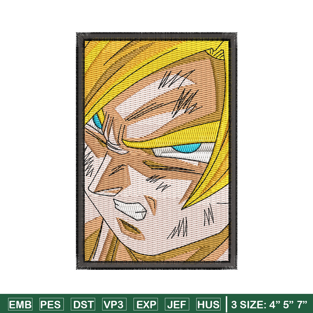 Goku frame embroidery design, Dragonball embroidery, Anime design, Embroidery shirt, Embroidery file, Digital download.jpg