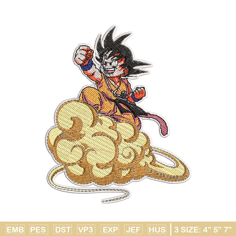 Goku kid embroidery design, Dragonball embroidery, Anime design, Embroidery shirt, Embroidery file, Digital download.jpg