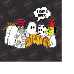 i got a rock halloween png, womens ghost png, funny ghost png, little ghosts png, spooky png, halloween png, trick or tr