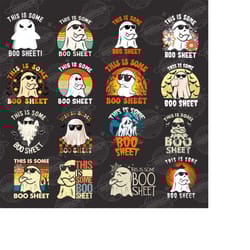 this is some boo sheet png bundle, funny halloween, ghost png, halloween png, boo png, boo sheet png, funny halloween gh