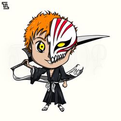 chibi ichigo kurosaki bleach png download