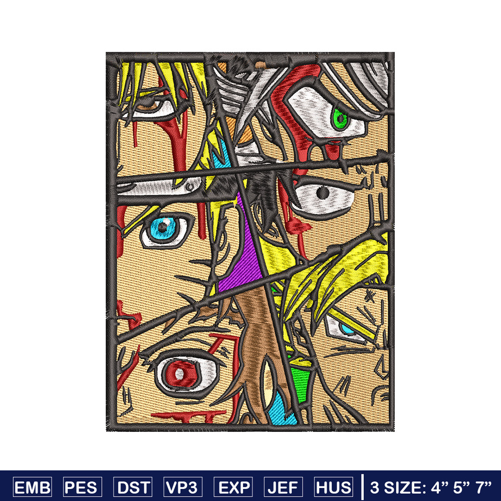 Anime popular embroidery design, Anime embroidery, embroidery file, anime design, anime shirt, Digital download.jpg