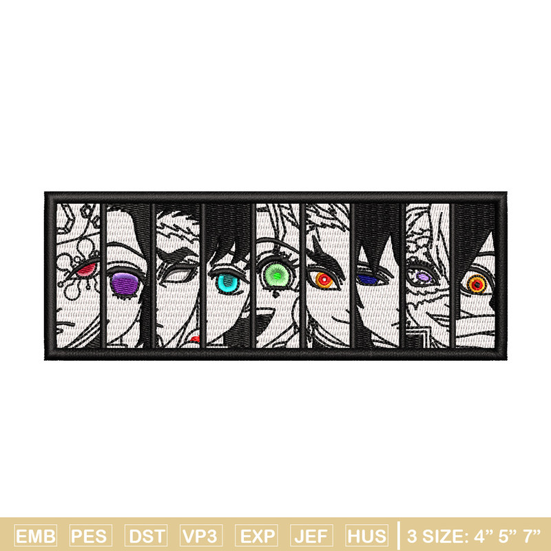 Hashira embroidery design, Demon slayer embroidery, Anime design, Embroidery shirt, Embroidery file, Digital download.jpg