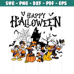 disney happy halloween mickey minnie and friends svg file