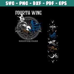 vintage fourth wing basgiath war college svg download