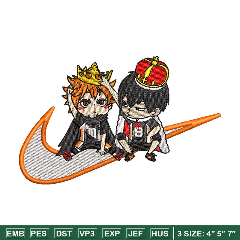 Hinata tobio nike embroidery design, Haikyu embroidery, Nike design, Embroidery shirt, Embroidery file, Digital download.jpg