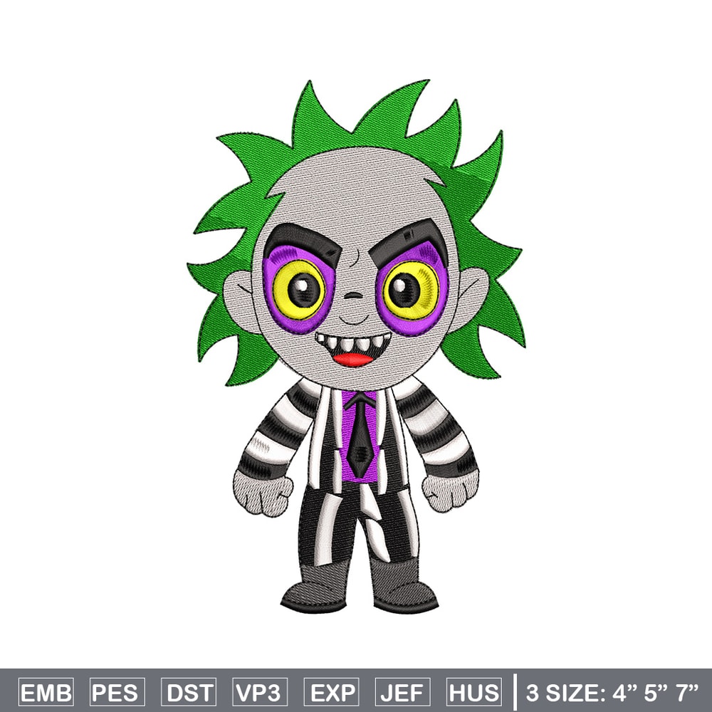 Horror chibi embroidery design, Horror embroidery, Embroidery file,Embroidery shirt, Emb design, Digital download.jpg