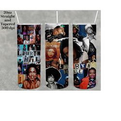 lauryn hill tumbler 20 oz skinny | stitch | tumbler sublimation designs, full tumbler wrap, digital downloads| png