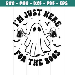 im just here for the boos cute ghost svg file for cricut