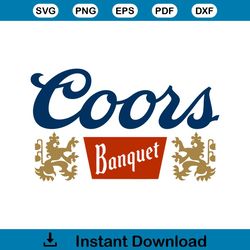 retro coors banquet beer logo svg graphic design file