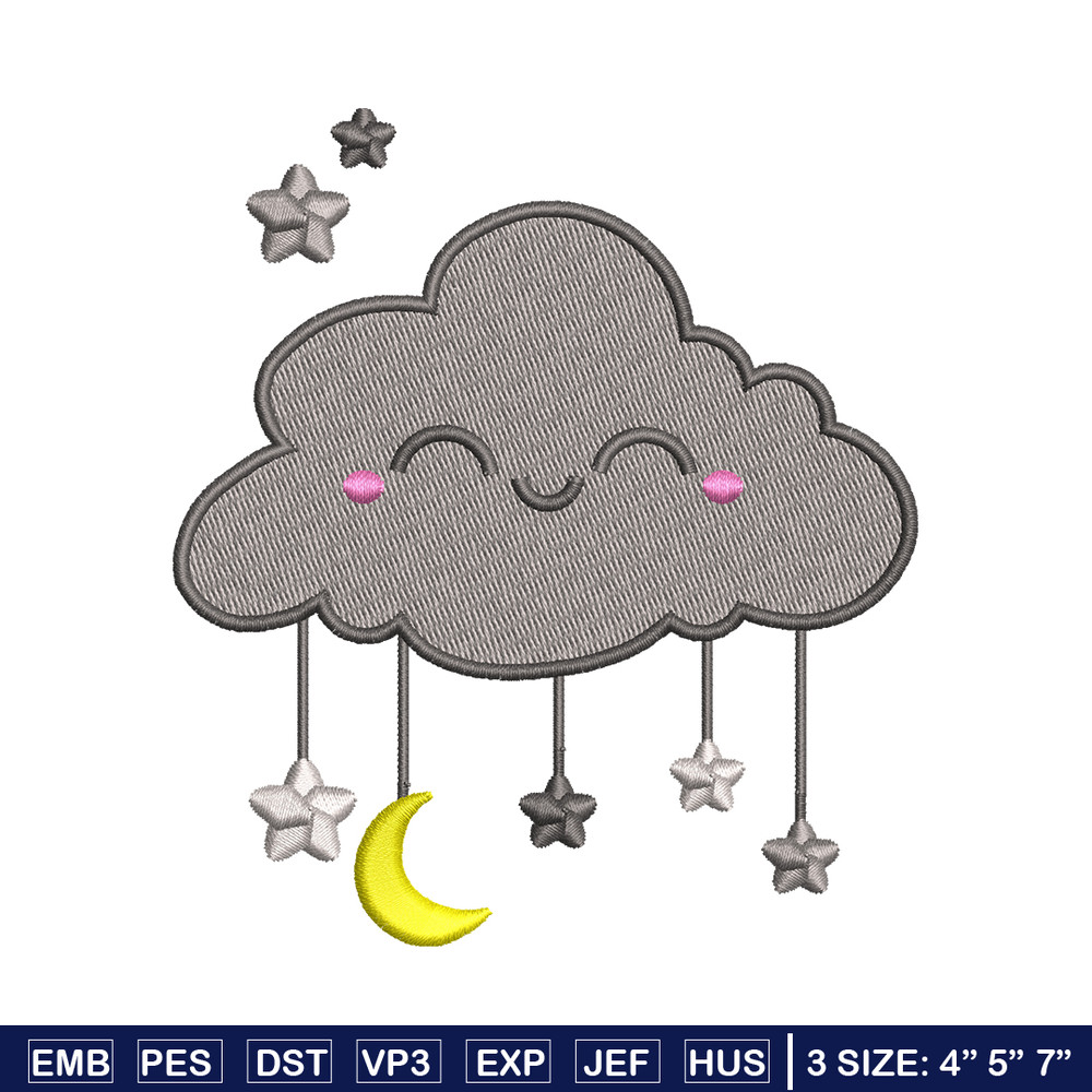 Clouds cute logo embroidery design, logo embroidery, logo design, Embroidery shirt, logo shirt, Instant download.jpg