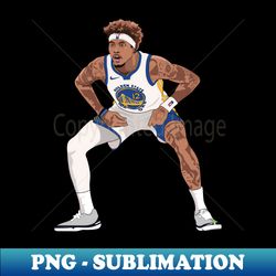 NBA Player Digital Download - Kelly Oubre Jr - Golden State Warriors - Exclusive PNG Sublimation File