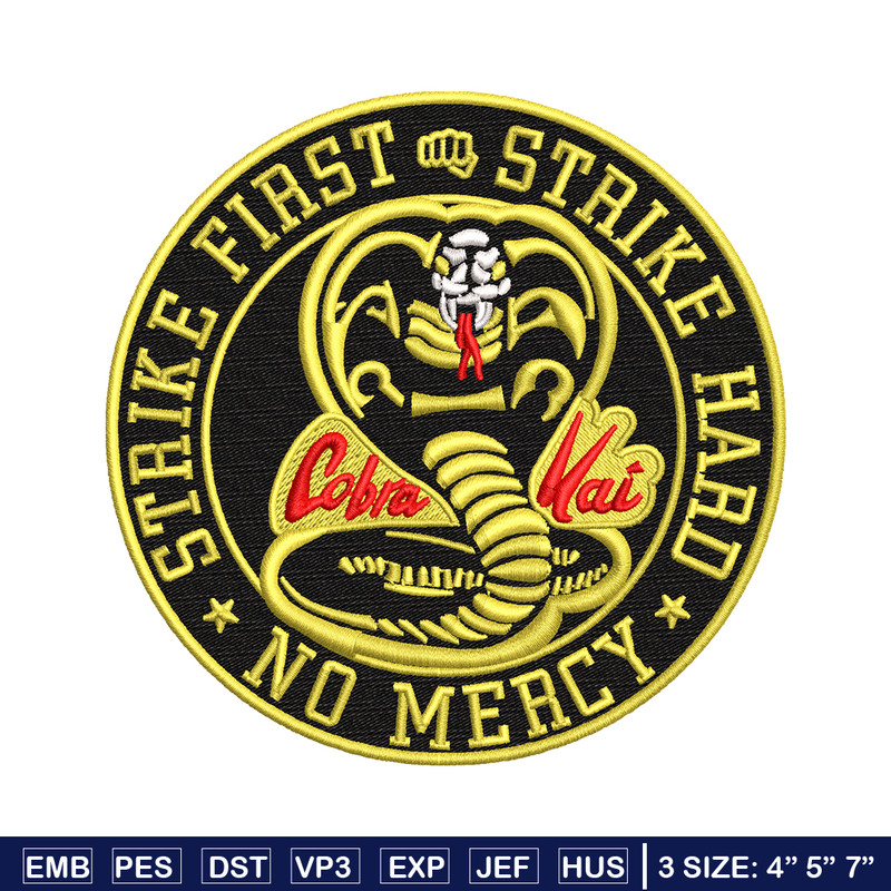 Cobra Kai Logo embroidery design, Cobra Kai embroidery, logo design, Embroidery shirt, logo shirt, Instant download.jpg