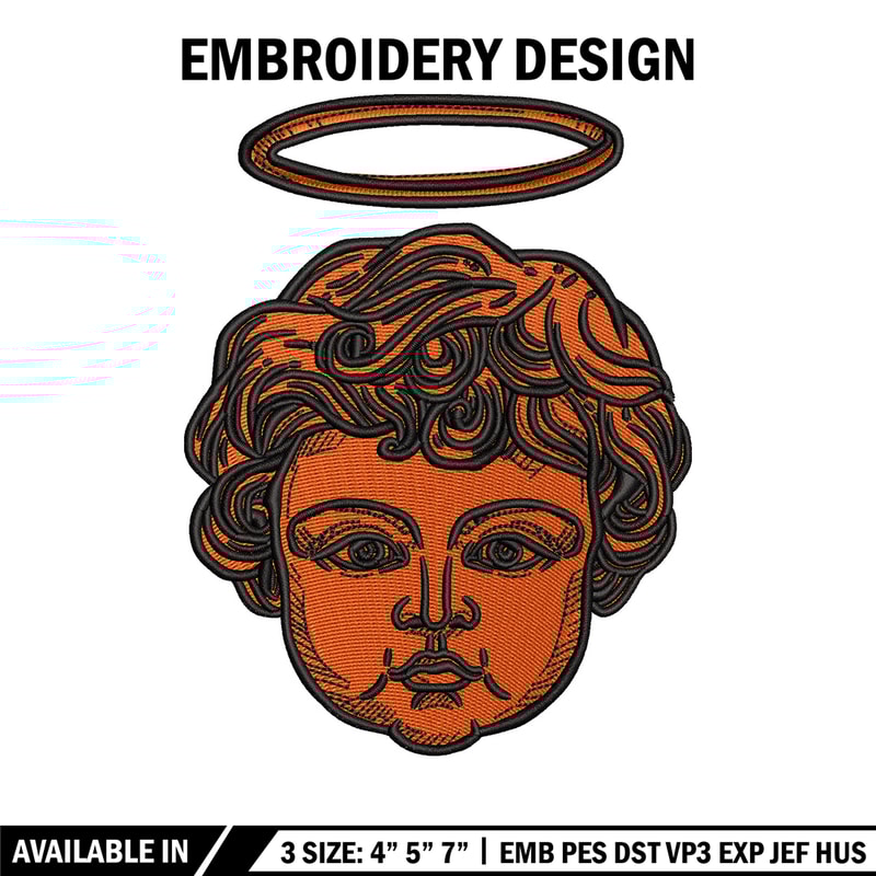 Angel baby embroidery design, Angel embroidery, Embroidery file, Embroidery shirt, Emb design, Digital download.jpg