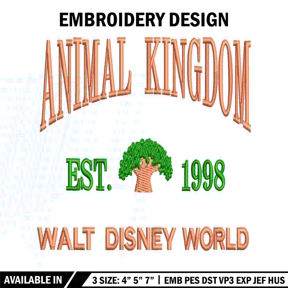 Animal Kingdom embroidery design, Animal Kingdom embroidery, logo design, embroidery file, logo shirt, Digital download..jpg