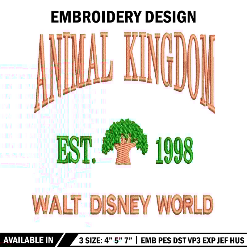 Animal Kingdom embroidery design, Animal Kingdom embroidery, logo design, embroidery file, logo shirt, Digital download..jpg