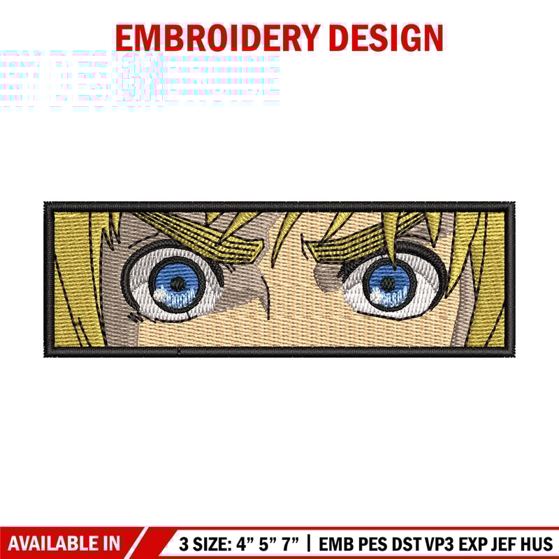 Armin eyes embroidery design, Aot embroidery, Anime design, Embroidery shirt, Embroidery file, Digital download.jpg
