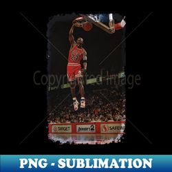 Michael Jordan Old Photo - Vintage Slam Dunk Sublimation PNG