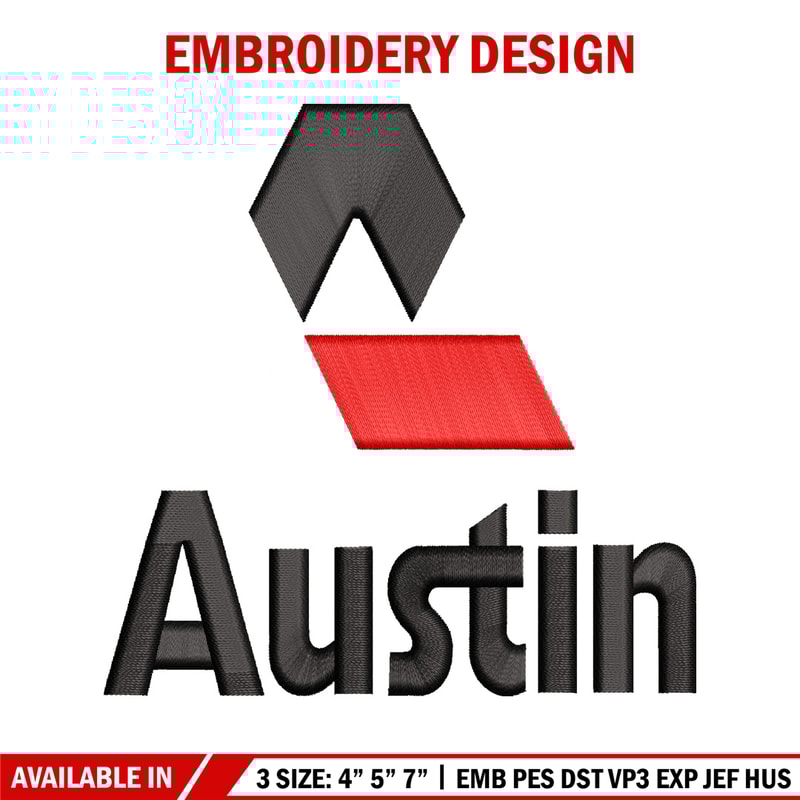 Austin logo embroidery design, Austin logo embroidery, logo design, embroidery file, logo shirt, Digital download..jpg