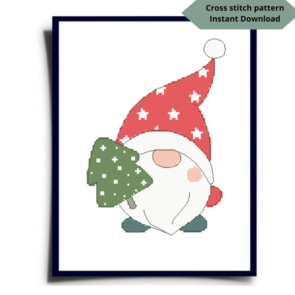 christmas gnome cross stitch pattern PDF.png
