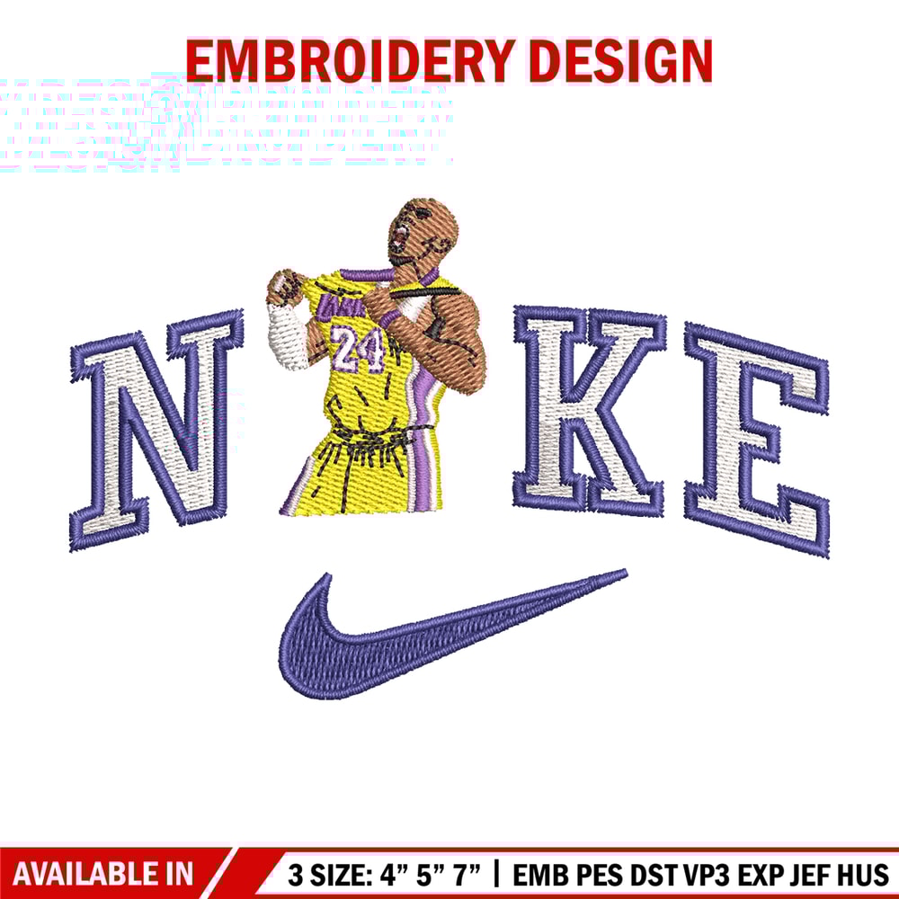 Basketball player Nike embroidery design, Basketball embroidery, Nike design, Embroidery file, Instant download.jpg