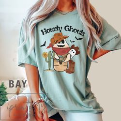 T-Shirt Png  Howdy Ghouls T-Shirt Png, Halloween Howdy Shirt Png, Ghost Go Ghouls Shirt Png, boho Fall T-Shirt Png, holi