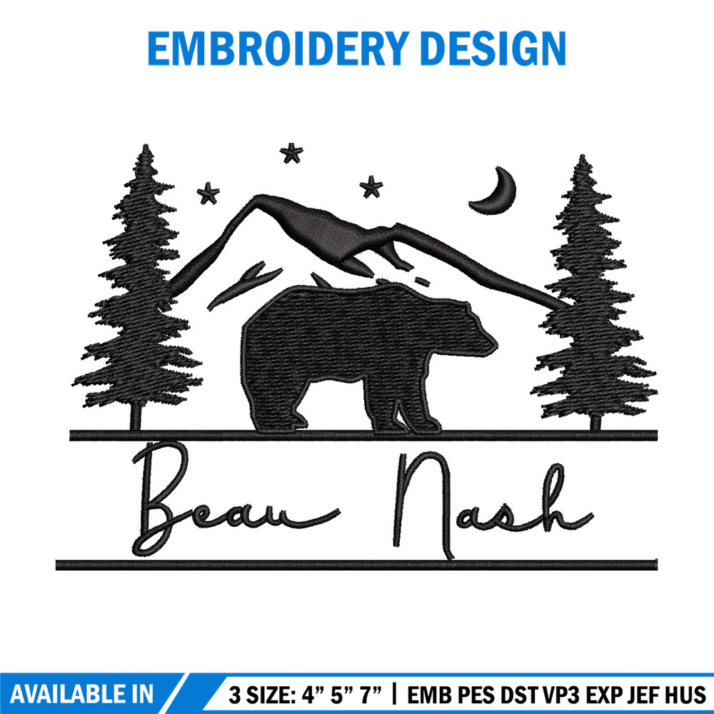 Beau nask embroidery design, Logo embroidery, Embroidery file, Embroidery shirt, Emb design, Digital download.jpg