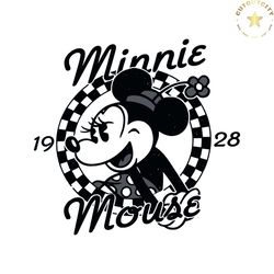 retro disney classic minnie mouse 1928 svg digital cricut file