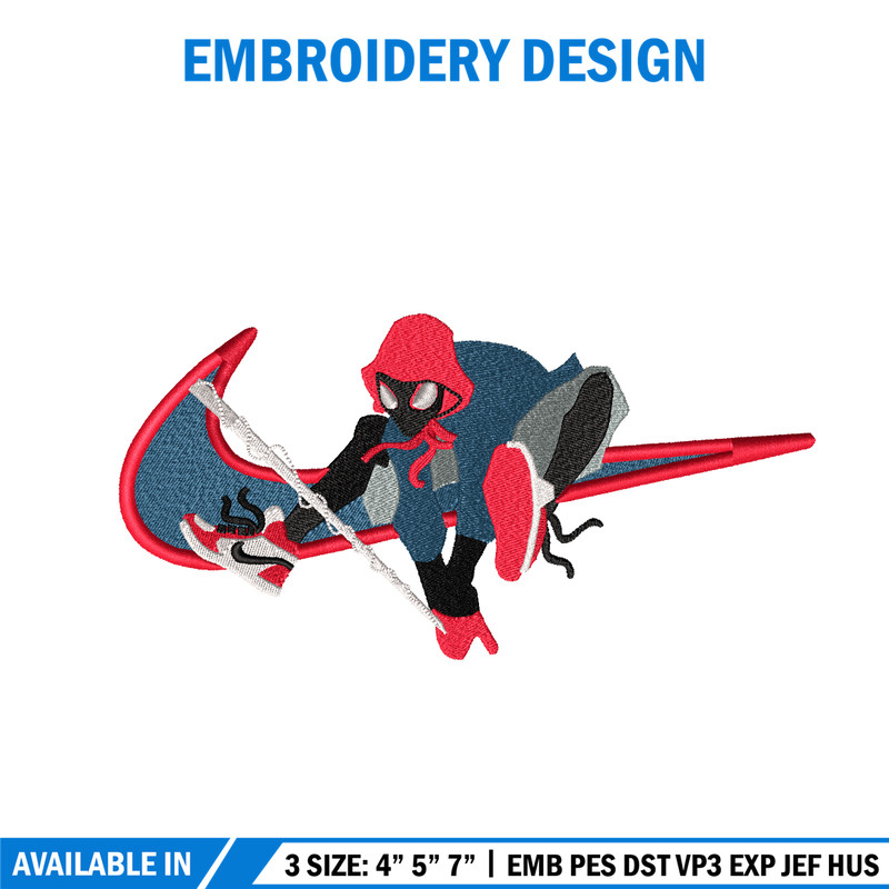 Black Spider Swoosh embroidery design, Black Spider embroidery, Nike design, Logo shirt, movie shirt, digital download.jpg
