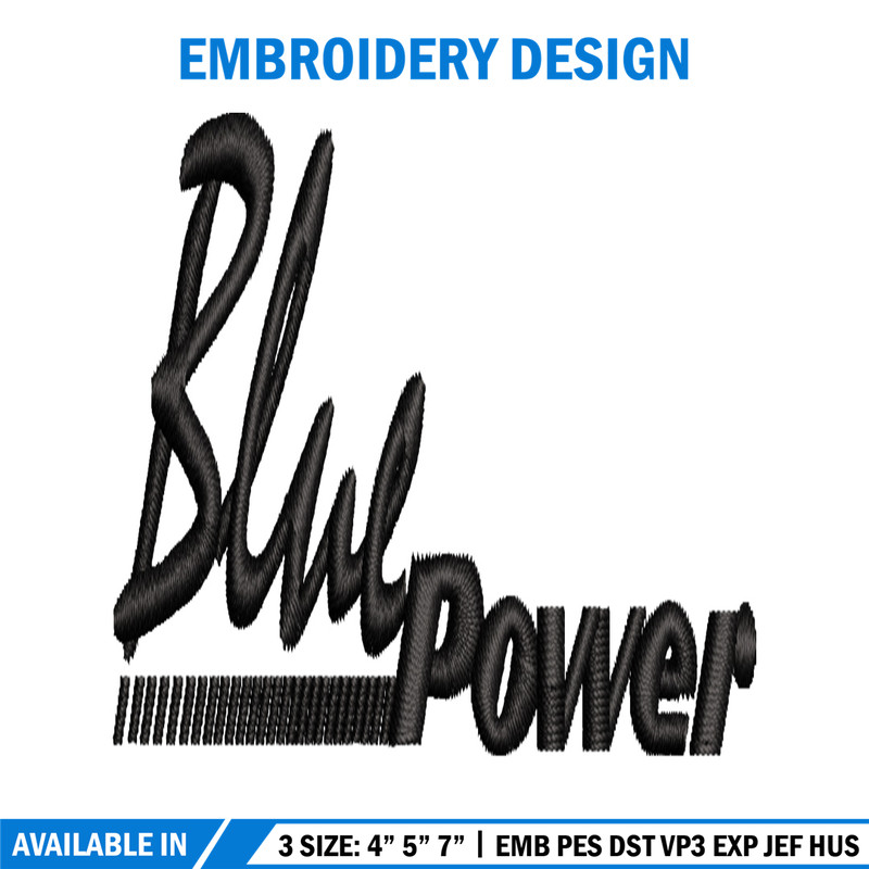 Blue Power embroidery design, Blue Power embroidery, logo design, embroidery file, logo shirt, Digital download..jpg