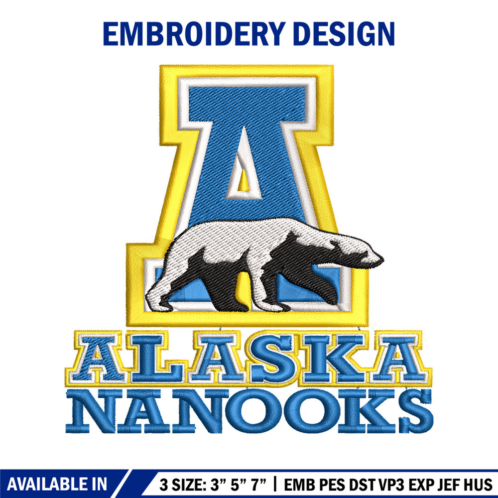 Alaska Nanooks embroidery design, Alaska Nanooks embroidery, logo Sport, Sport embroidery, NCAA embroidery..jpg