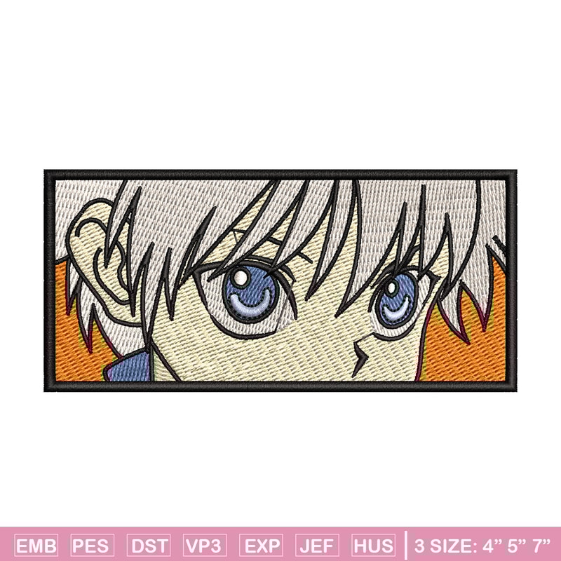 Killua eyes embroidery design, Hxh embroidery, Anime design, Embroidery shirt, Embroidery file, Digital download.jpg